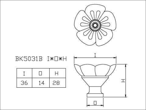 Flower Ceramic Beads