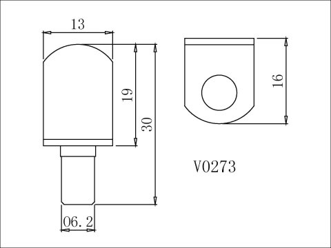 スチール棚板ダボ