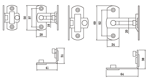 #201 Stainless Steel Latch