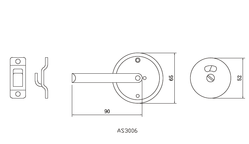 圓型廁所指示鎖