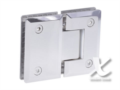 304ステンレスガラスドア用自由丁番（180度） ガラス付タイプ、水回り、自動閉止装置