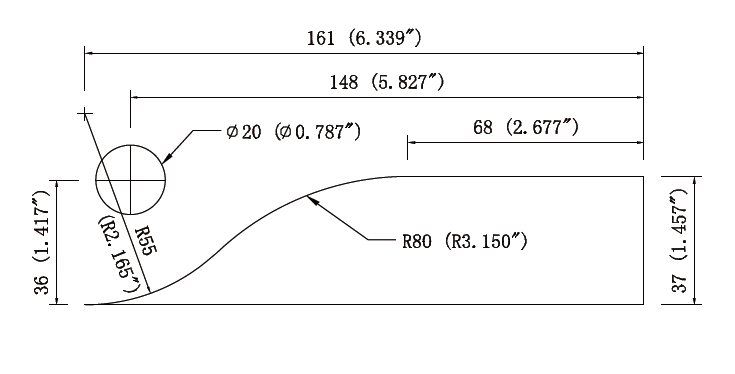 304ステンレス下部コーナー金具