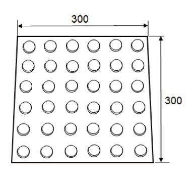 ラバー盲導点字パット
