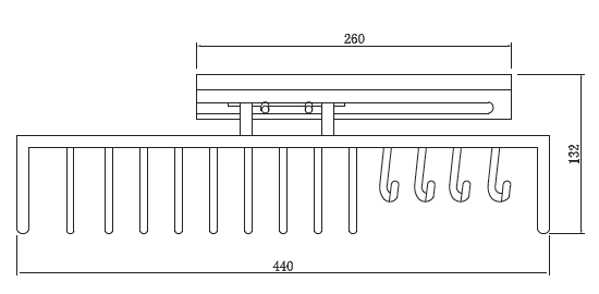 双用伸缩领带架