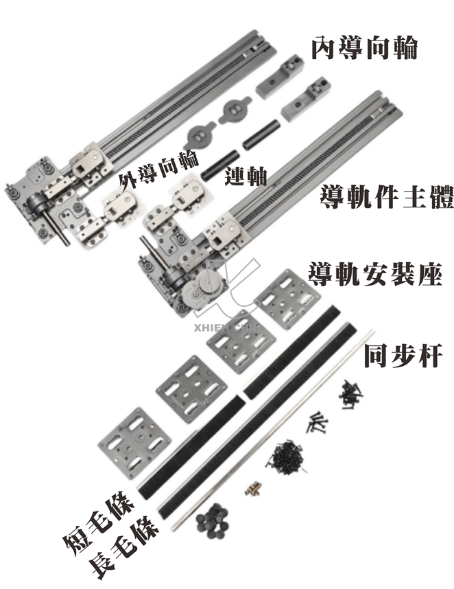 Folding door wardrobe hardware