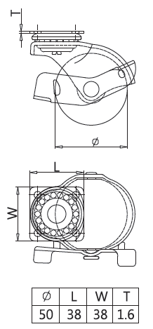 四角板地球輪 剎車