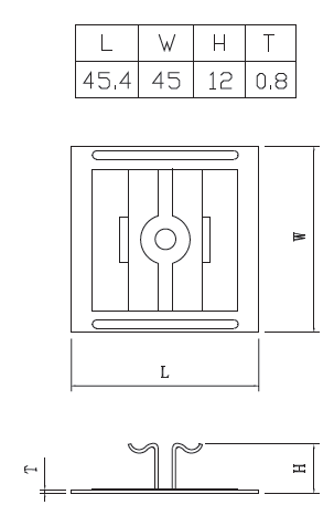 #304不鏽鋼地板扣件