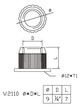 有边子母铜(母)