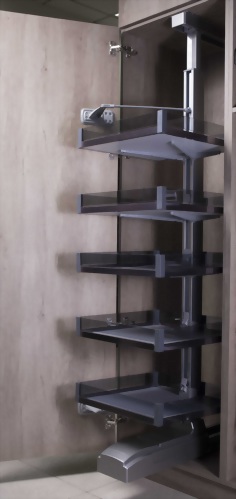 Buffer linked high cabinet