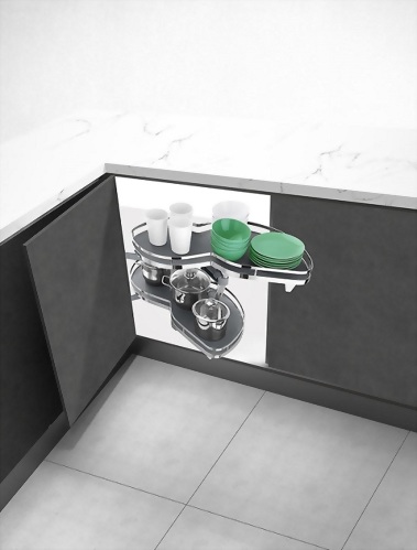 キッチン用スロークローズコーナー用ラック