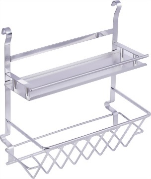 Double-layer inclined bottle seasoning rack