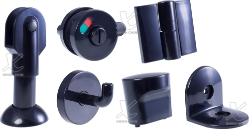 Nylon Toilet Partition Hardware Kit (Complete Set)