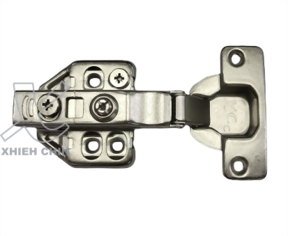 ダンパー内蔵スライド丁番 (全かぶせ、35ｍ/ｍカップ） ソフトクローズ、ワンタッチ