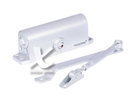 Medium round door closer