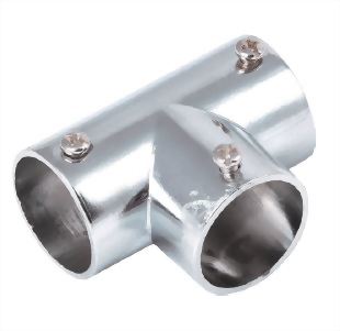 亜鉛ダイキャスト製パイプ用ソケット（T字型）