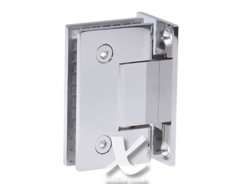 304ステンレスガラスドア用自由丁番（90度） 壁取付タイプ、水回り