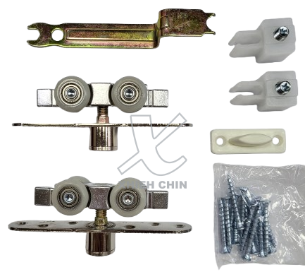 Quick release door hanging wheel (hole type)