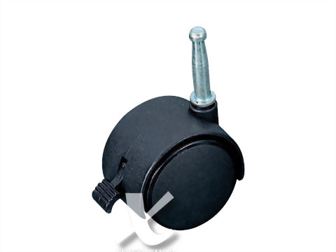 TWIN WHEL CASTER, STEM MOUNT