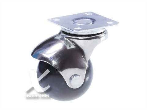 PP BALL CASTER, PLATE MOUNT