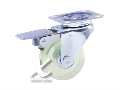 RU WHEL CASTER, PLATE MOUNT