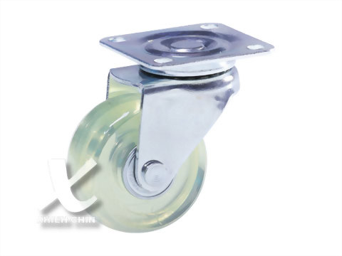 PU CASTER , PLATE MOUNTING