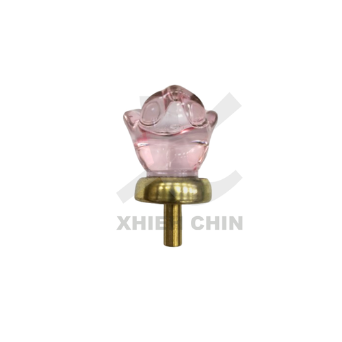 辣椒花水晶把手