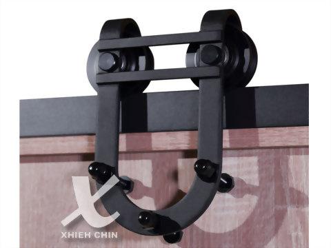 スチールバーンドア用金物　2つセット 内容：2ローラー、レール（幅40mm,厚み8mm,長さ2Ｍ） 耐荷重：150KGS、適応ドア厚み：40-45ｍｍ