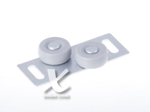 Flat iron double wheel