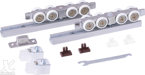 Side insert heavy-duty hanging door wheel