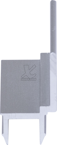 Bathroom aluminum rail door stop