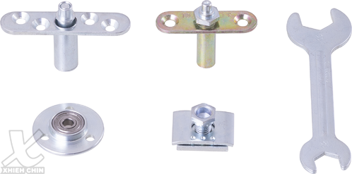 Folding door upper and lower fixer