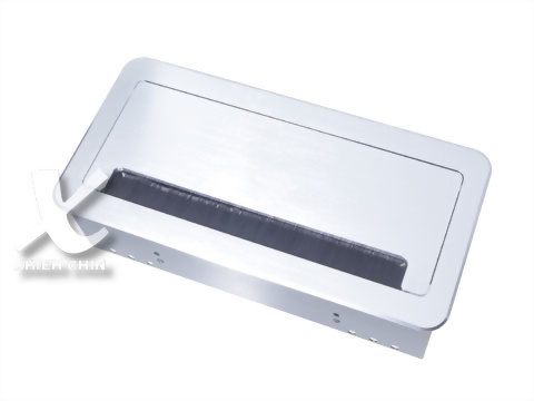 アルミダンバー付ケーブル穴付き収納ボックスブラシ付）