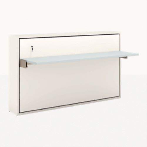 Italy POZZOLI single cushion side lift bed + desk TANDEM