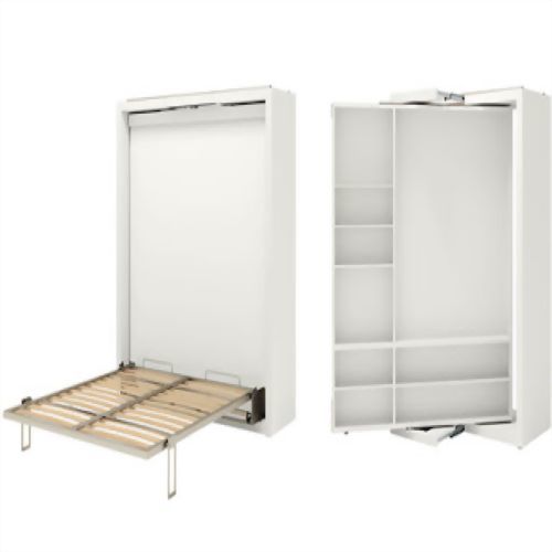 義大利POZZOLI 雙人緩衝正掀床+旋轉書櫃GIROTONDO