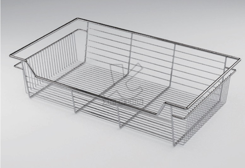 細線加高型衣櫥鐵拉籃