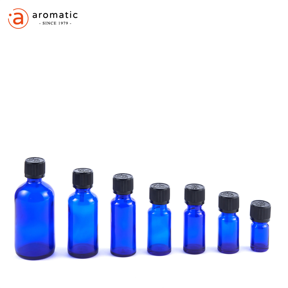 ART COBALT BLUE GLASS BOTTLE