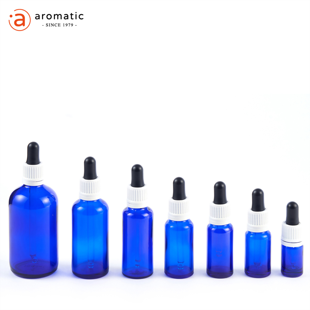 ART COBALT BLUE GLASS BOTTLE