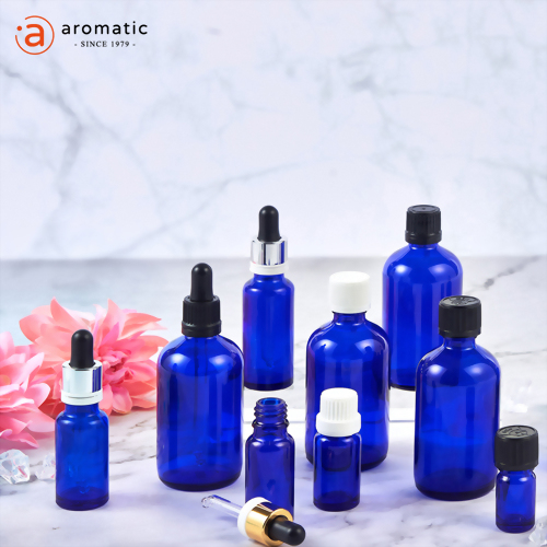 ART COBALT BLUE GLASS BOTTLE