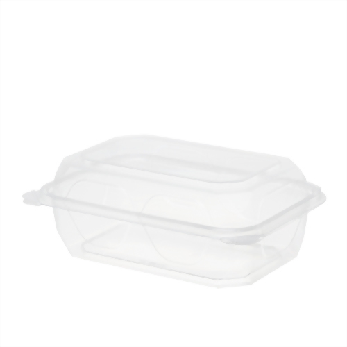 Clear Hinged Lid Salad Containers Plastic Snack Box Tub Deli