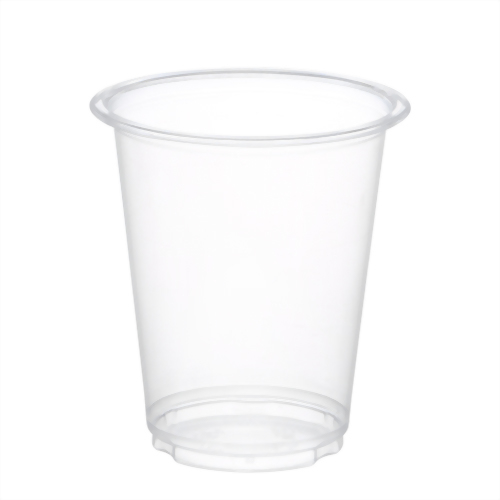 14 oz coffee and boba tea pet clear plastic cups with dome lids
