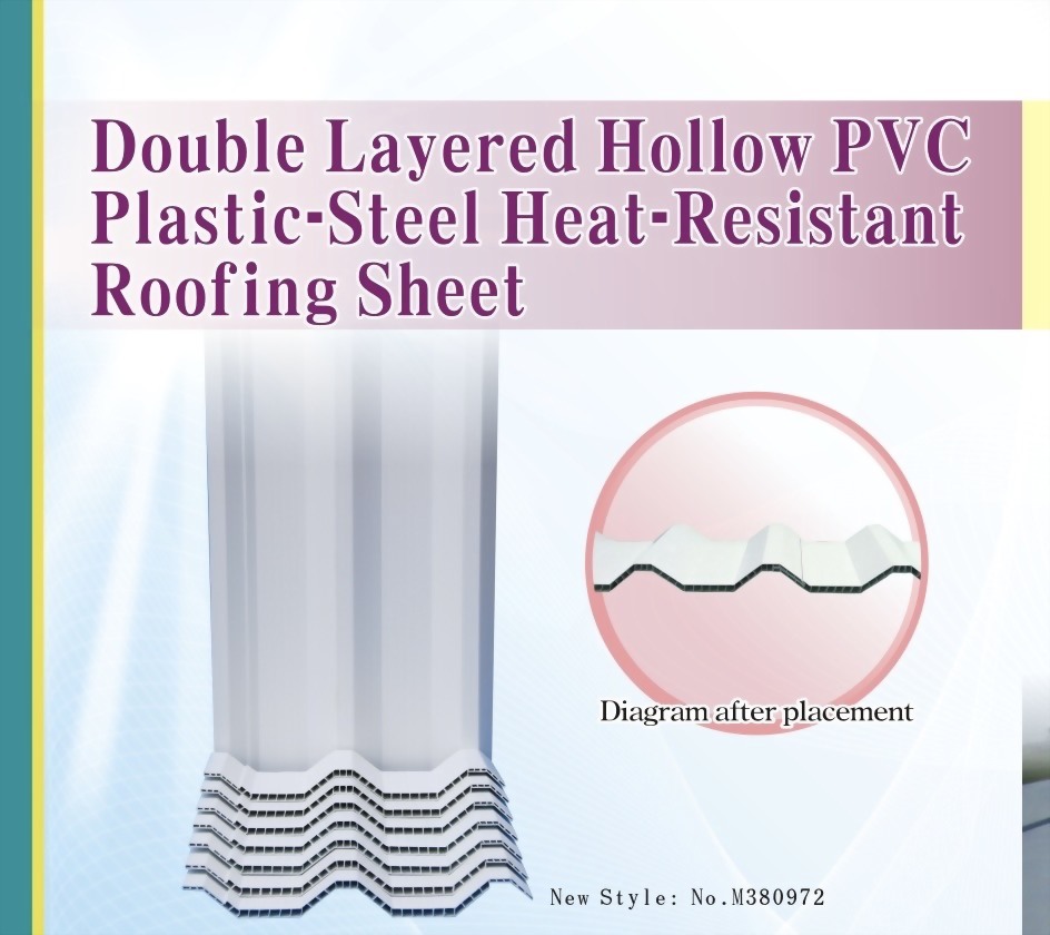 PVC Plastic-Steel Heat-Resistant Roofing Sheet