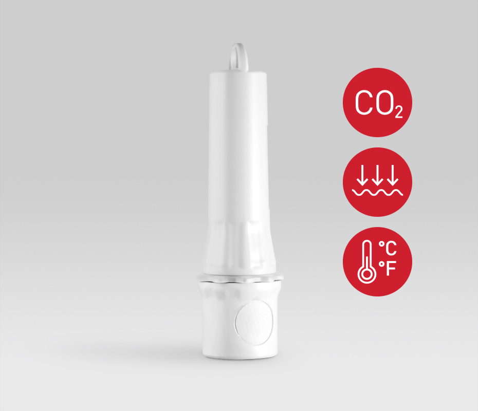 wireless temperature and CO2 and pressure logger
