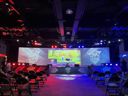 Large exhibition booth layout