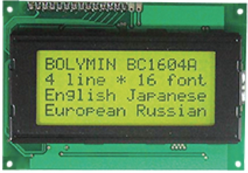 16x4 Character LCD, BC1604AW