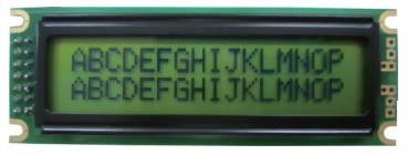 16x2 Character LCD display