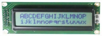 16x2 Character LCD display