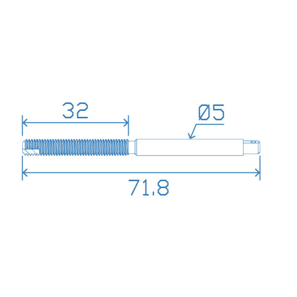 Leader Screw 5x71.8mm