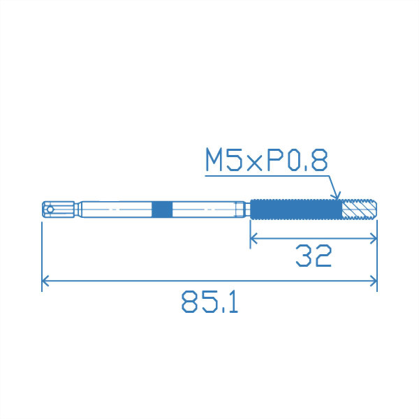 Leader Screw M5x85.1mm