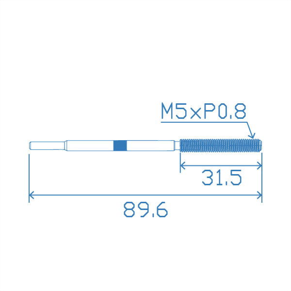 Leader Screw M5x89.6mm