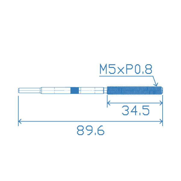 Leader Screw M5x89.6mm